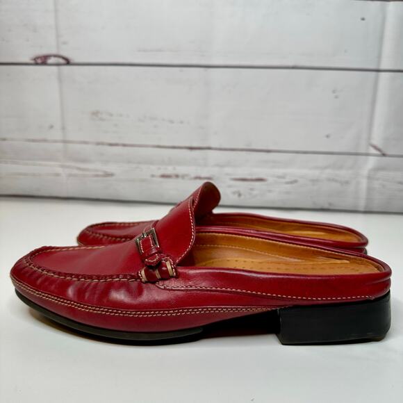 Cole Haan Country Red Leather Slip On Loafers size 8 - Picture 6 of 8